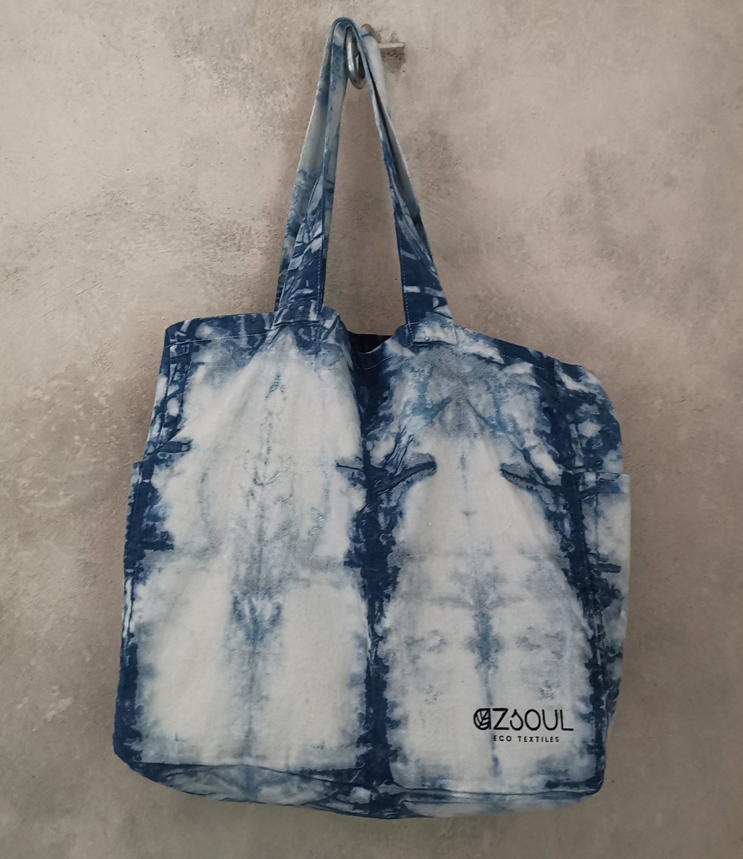 INDIGO SHIBORI BOLSO XL - CRYSTAL