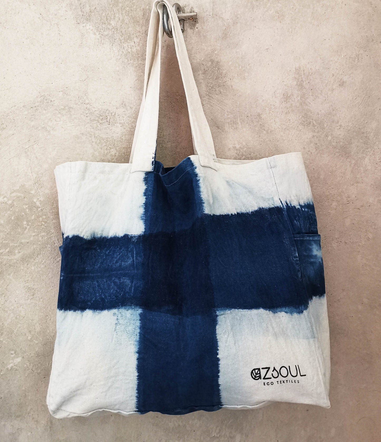 INDIGO SHIBORI BOLSO XL -ADDITION