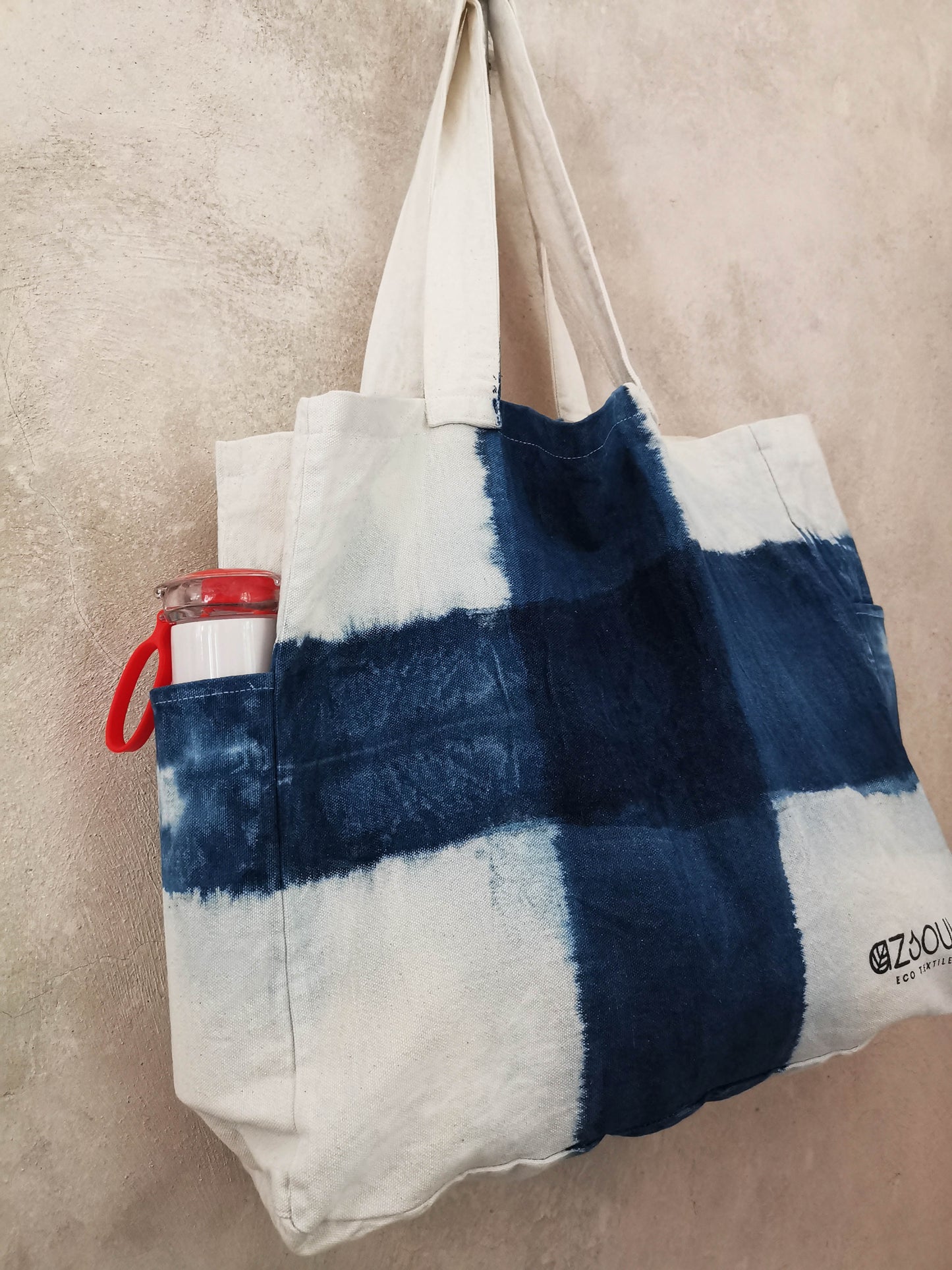 INDIGO SHIBORI BOLSO XL -ADDITION