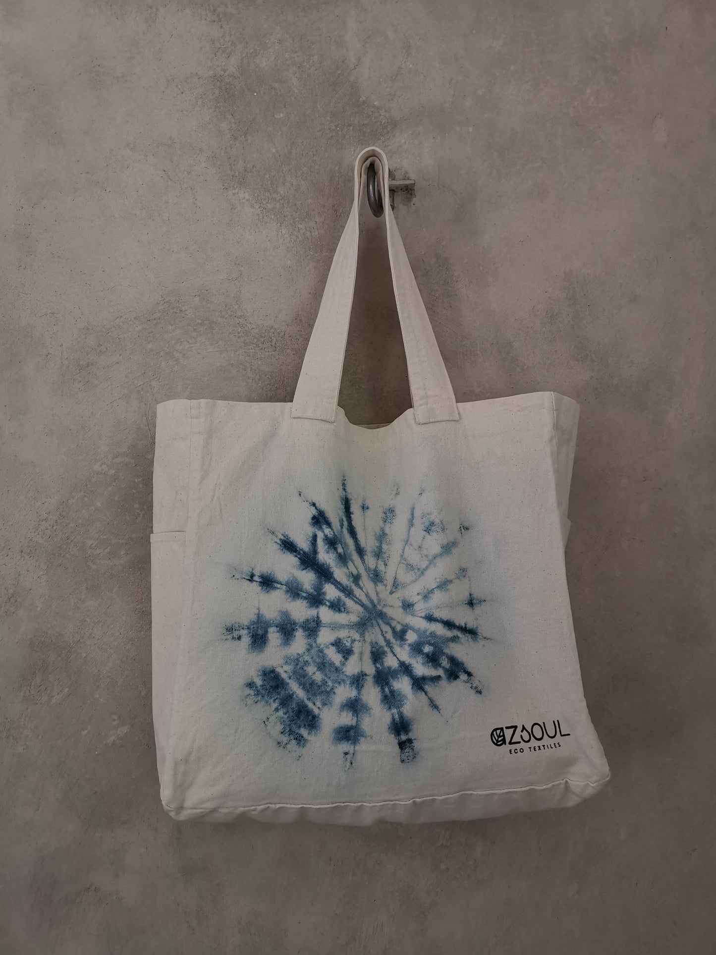 INDIGO SHIBORI BOLSO XL - ANÉMONA