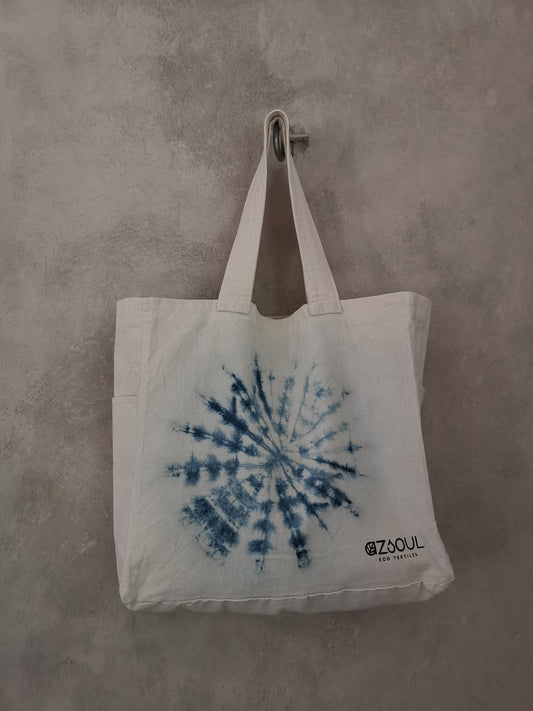 INDIGO SHIBORI BOLSO XL - ANÉMONA