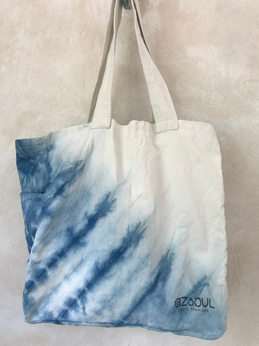 INDIGO SHIBORI BOLSO XL  -WAVE