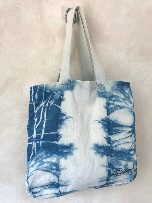 INDIGO SHIBORI BOLSO XL - ELECTRIC